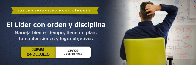 El líder con orden y disciplina